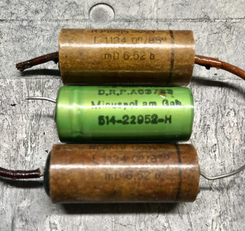 Becker Monaco Capacitors date stamped 1952